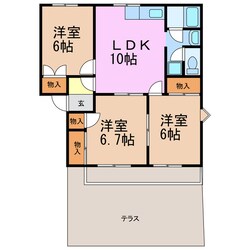 サニーヒルズ鳴丘の物件間取画像